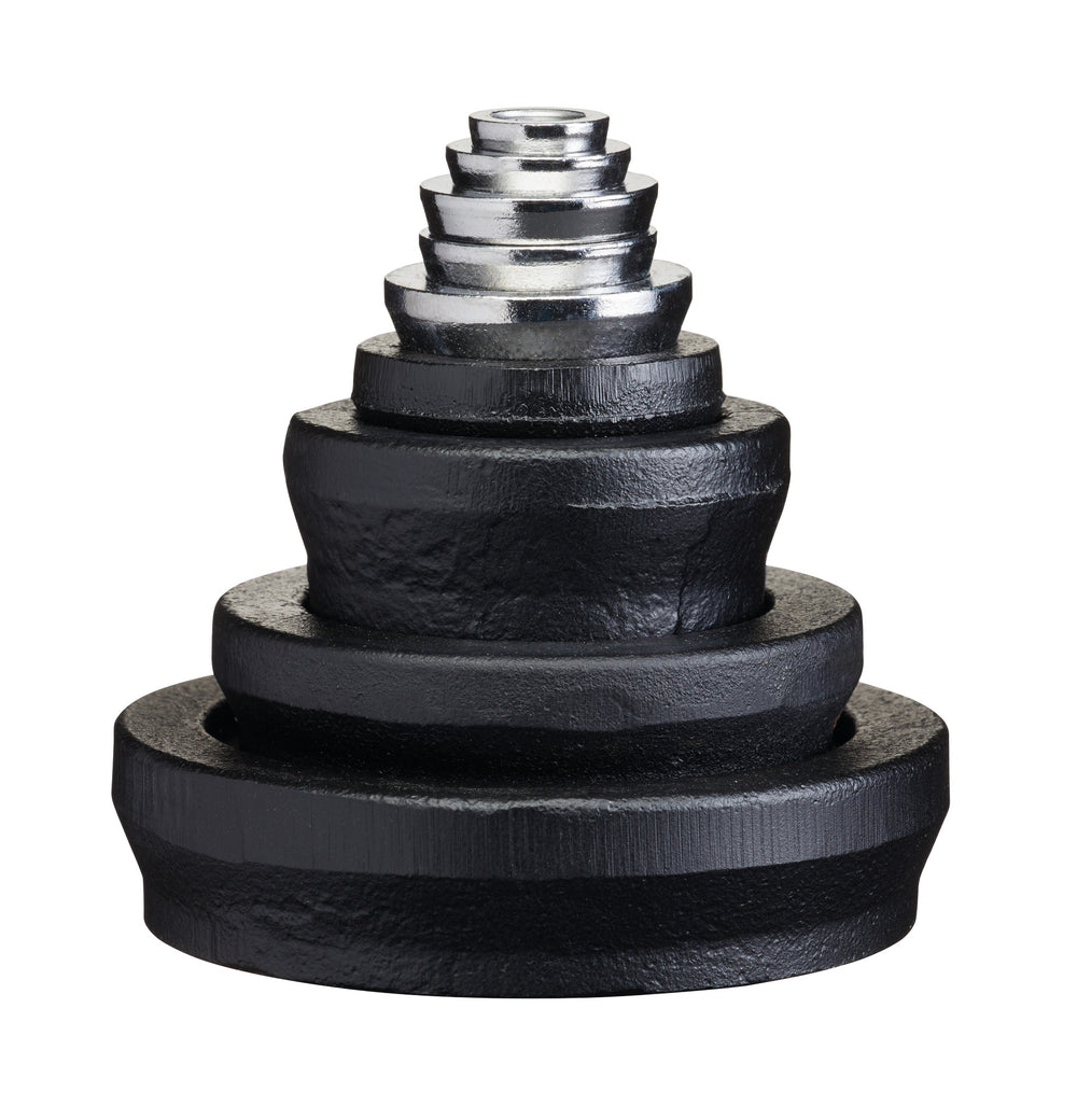 Living Nostalgia 10 Piece Traditional Cast Iron Metric Weight Set