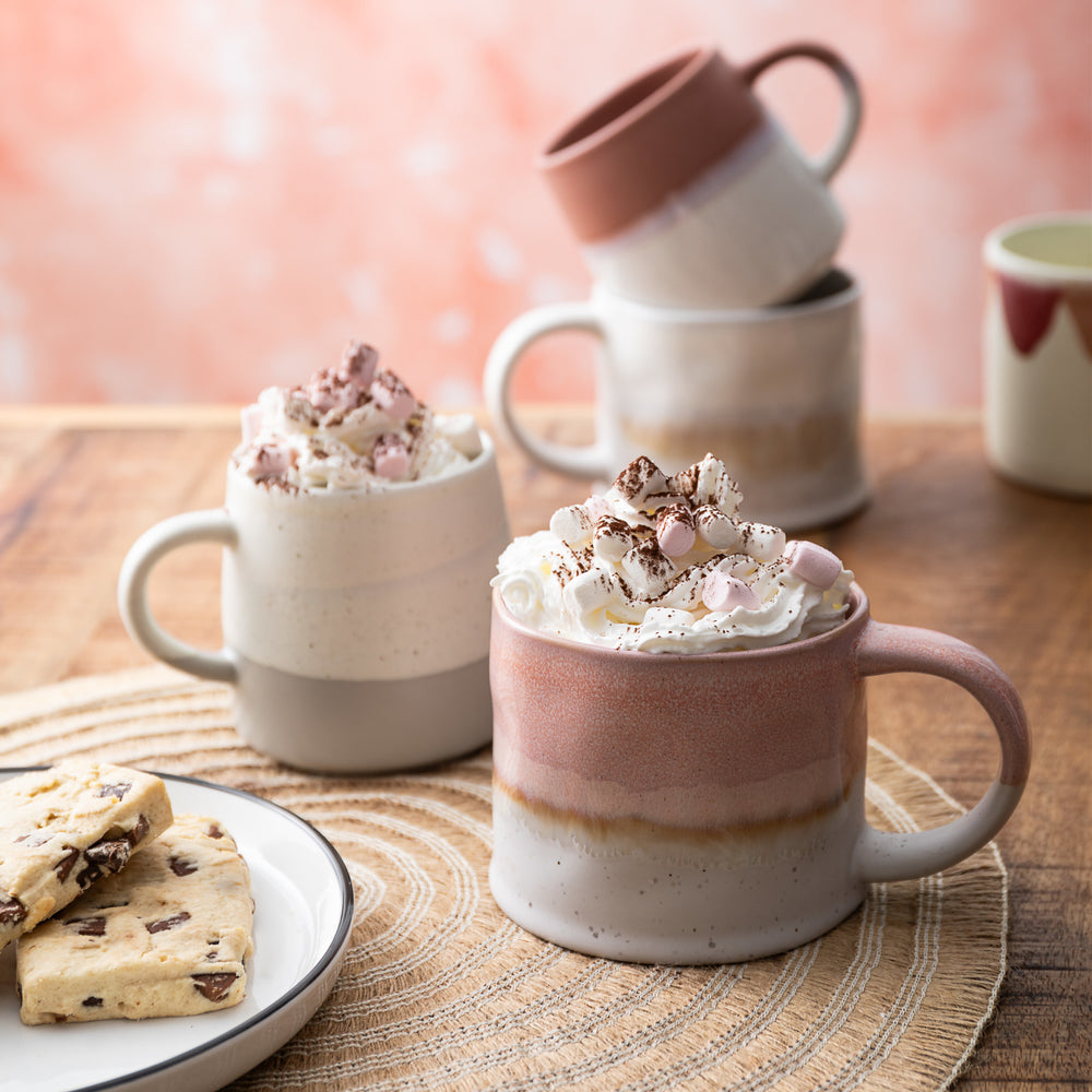 Mikasa White Reactive Glaze Mug, 450ML