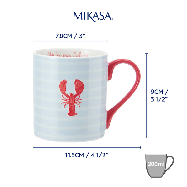 Mikasa Lobster Straight-Sided Porcelain Mug, 280ml image 7