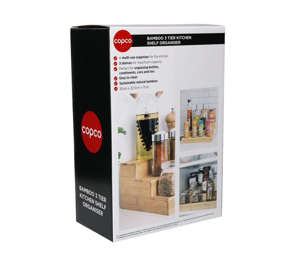 Copco Bamboo 3-Tier Shelf Organiser
