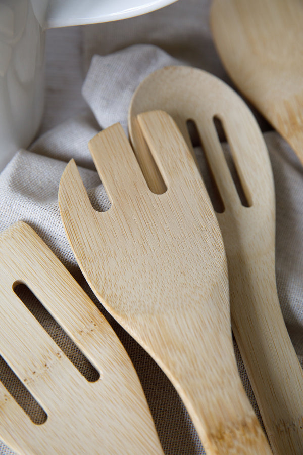 Natural Elements Eco-Friendly 5-Piece Bamboo Kitchen Utensil Set image 4
