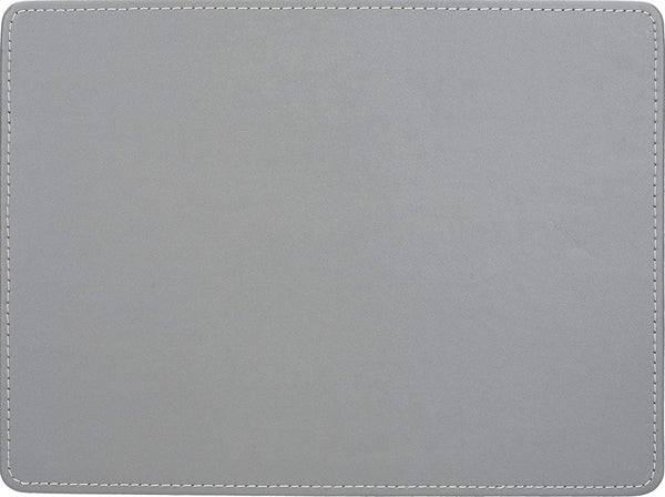 Creative Tops Naturals Premium Pack Of 4 Stitched Edge Faux Leather Placemats Metalic Silver image 7