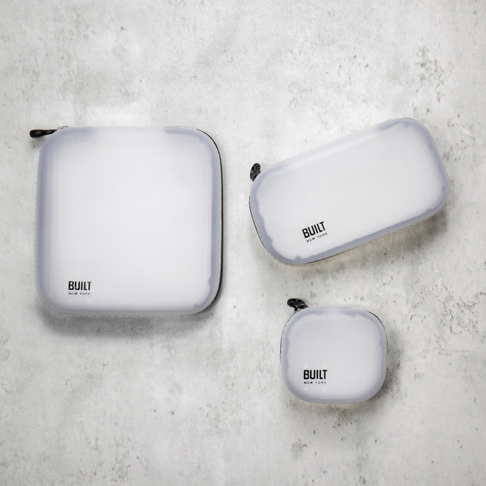 3pc Reusable Silicone On-The-Go Zipped Storage Pouch Set with 16cm Pouch, 9cm Pouch and 6cm Pouch