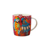 4pc Araras Tea Set with 370ml Ceramic Mug, Ceramic Coaster, Ceramic Plate and Cotton Tea Towel - Love Hearts image 4