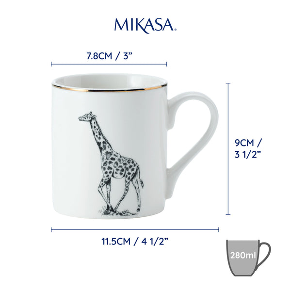 Mikasa Giraffe Straight-Sided Porcelain Mug, 280ml image 7