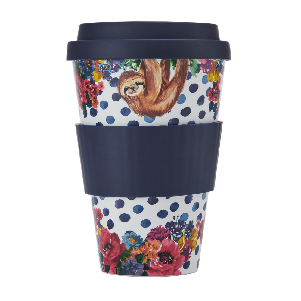 Mikasa Wild at Heart Sloth Travel Mug, 370ml image 1