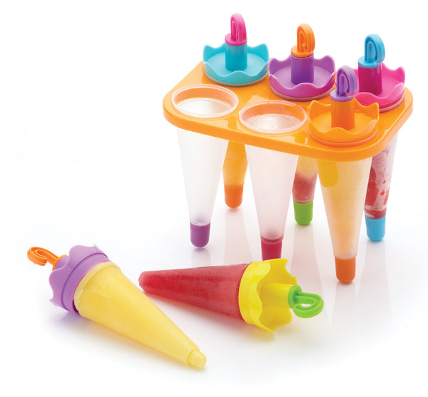 KitchenCraft Set of 6 Umbrella Lolly Makers With Stand image 4