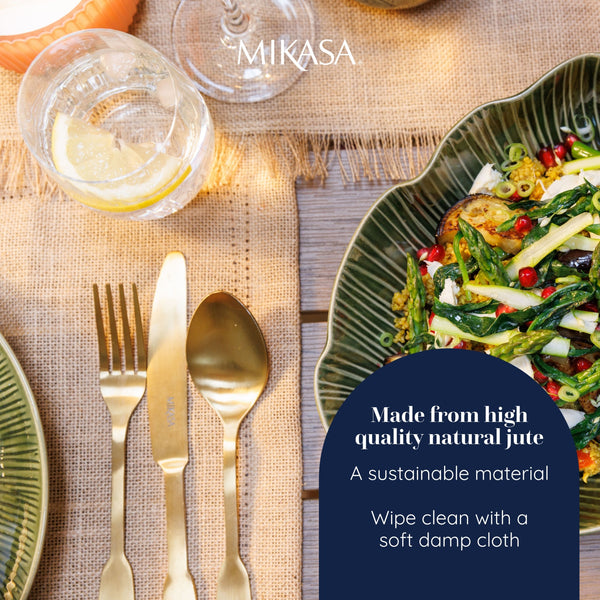 Mikasa Rectangle Jute Placemats, Set of 2, Natural, 35 x 45cm image 7