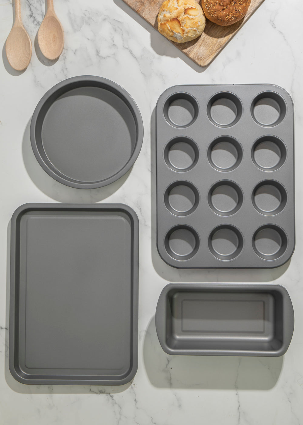 KitchenCraft Non-Stick Carbon Steel 4-Piece Bakeware Set