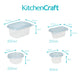 KitchenCraft BPA-Free Plastic Meal Prep Containers, 23-Piece Set