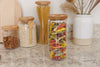 KitchenCraft Idilica Glass Storage Jar with Beechwood Lid, 1000ml image 5