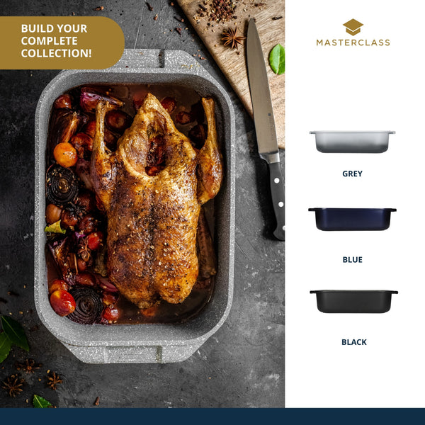 MasterClass Large Roasting Tin with Handles - Black image 11