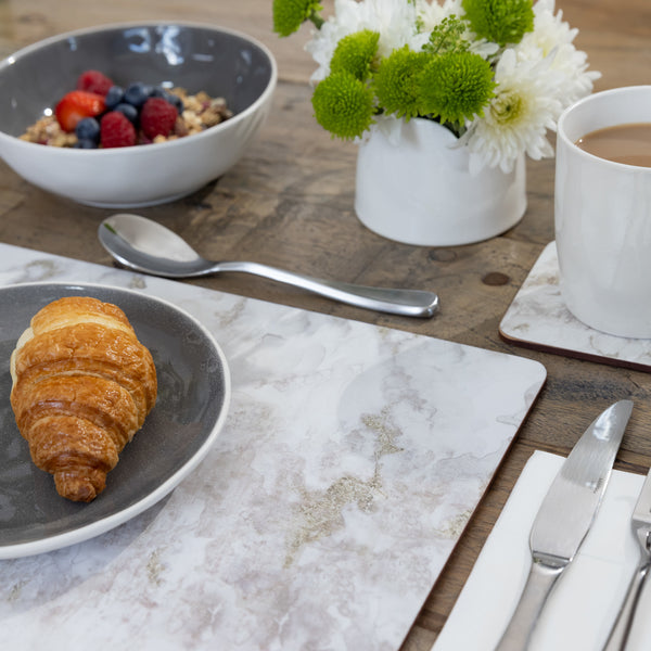 Creative Tops Grey Marble Pack Of 4 Large Premium Placemats image 7