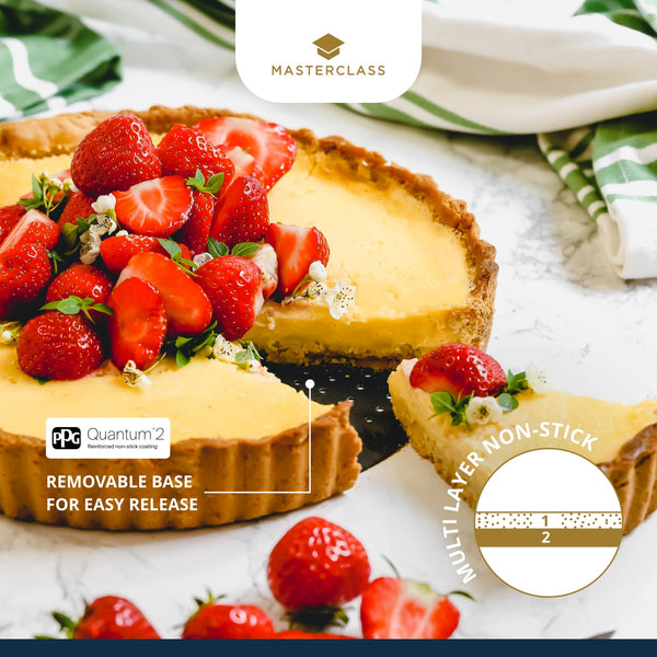 MasterClass Crusty Bake Non-Stick Fluted Round Flan / Quiche Tin, 28cm image 11
