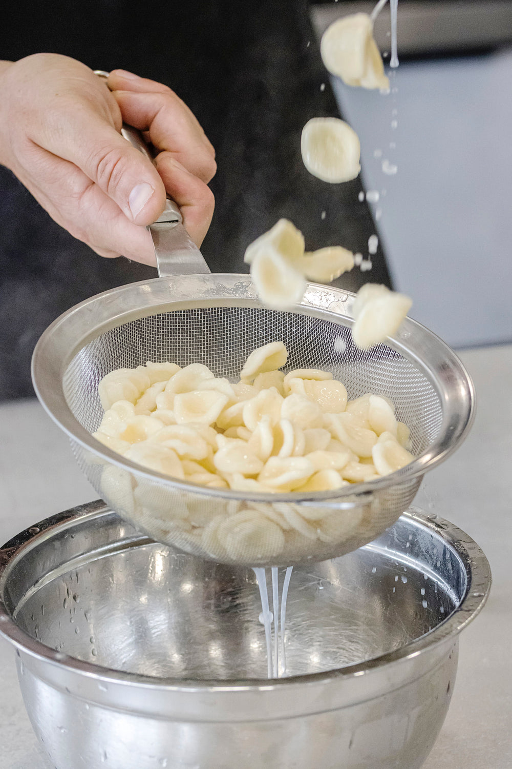 KitchenCraft Oval Handled Professional Stainless Steel 18cm Sieve