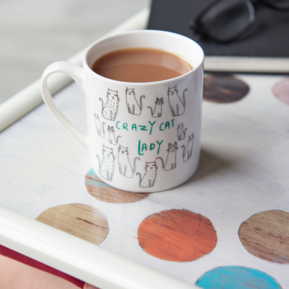 Set of 4 Everyday Home Cat Can Mugs