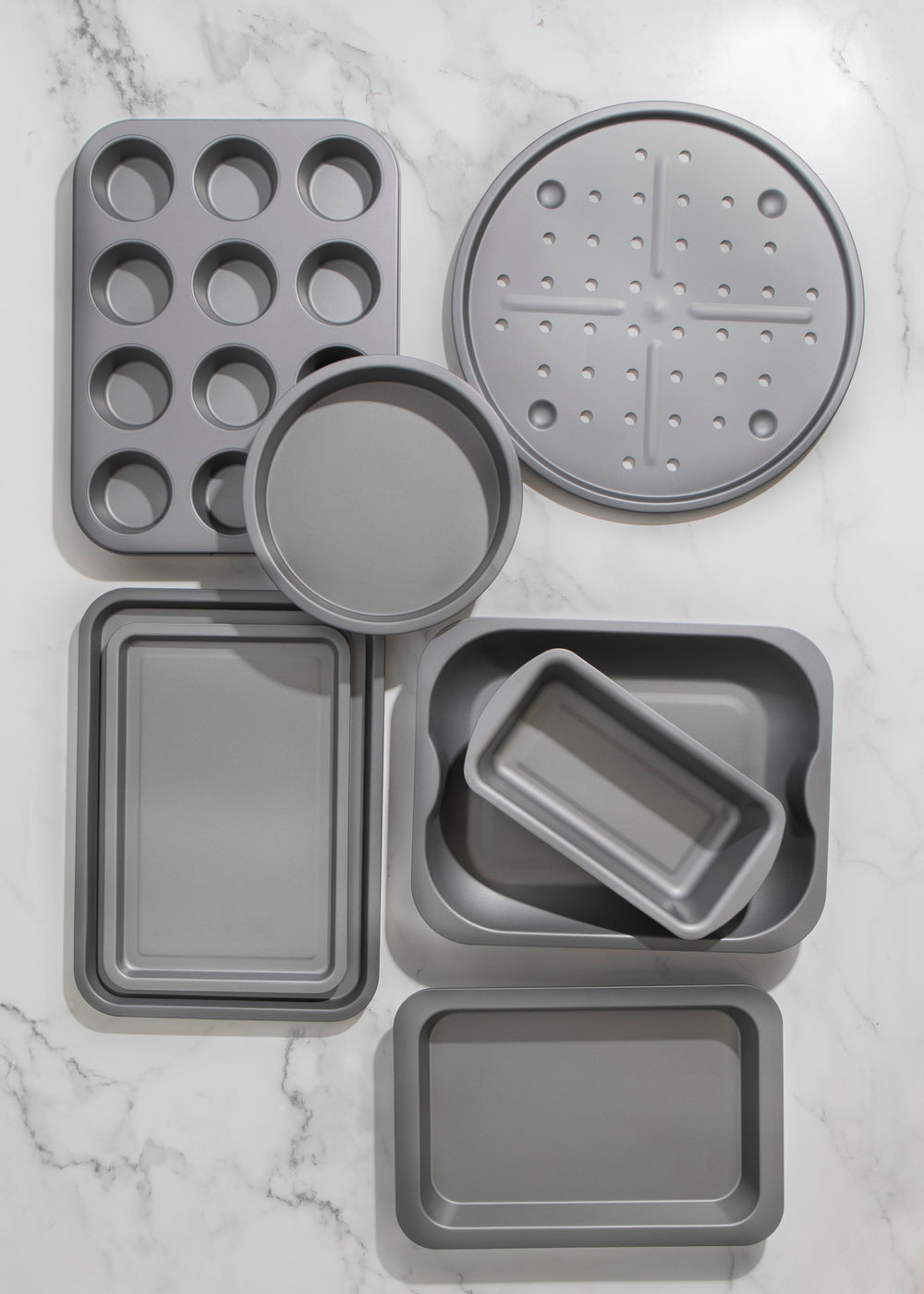 KitchenCraft Carbon Steel Non-Stick 8-Piece Bakeware Set
