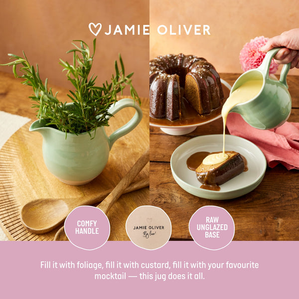 Jamie Oliver Big Love Joy Jug, Stoneware, Green, 650ml image 8