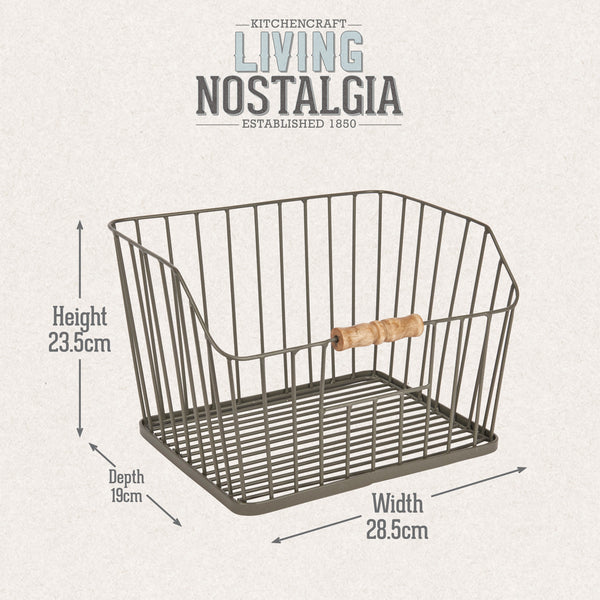 KitchenCraft Living Nostalgia Large Wire Storage Basket image 10