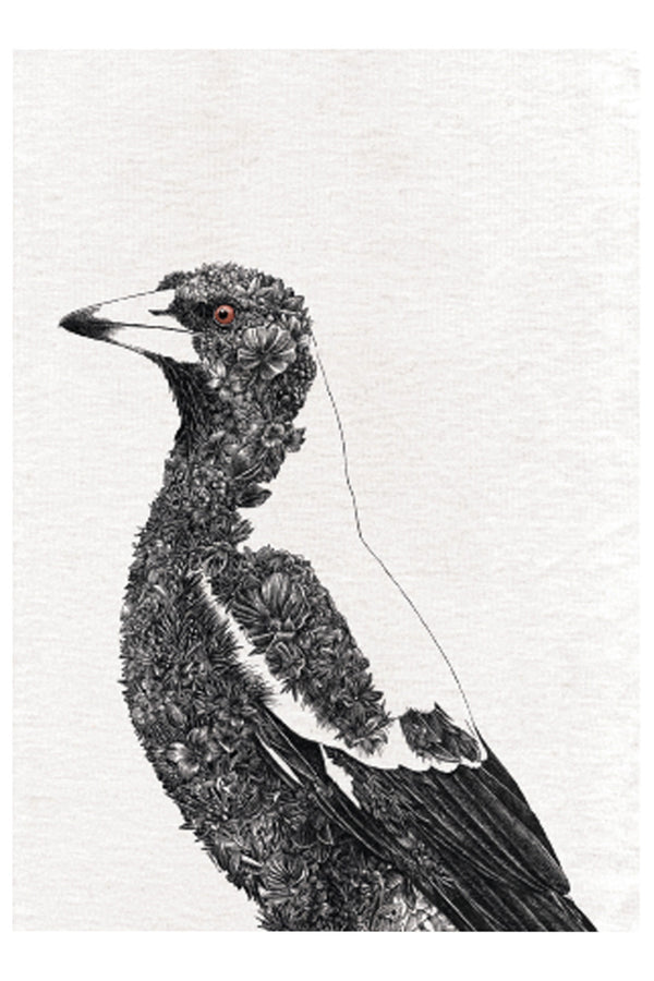 Maxwell & Williams Marini Ferlazzo Australian Magpie Tea Towel image 2