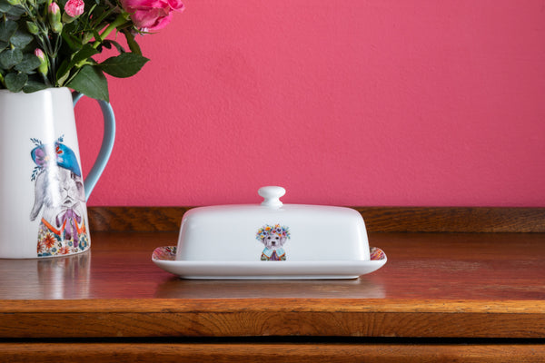 Mikasa Tipperleyhill Decorative Ceramic Butter Dish With Lid, 21 x 11 x 7CM image 2