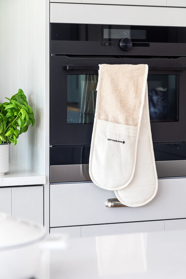 MasterClass Deluxe Professional Double Oven Glove - Cream image 6