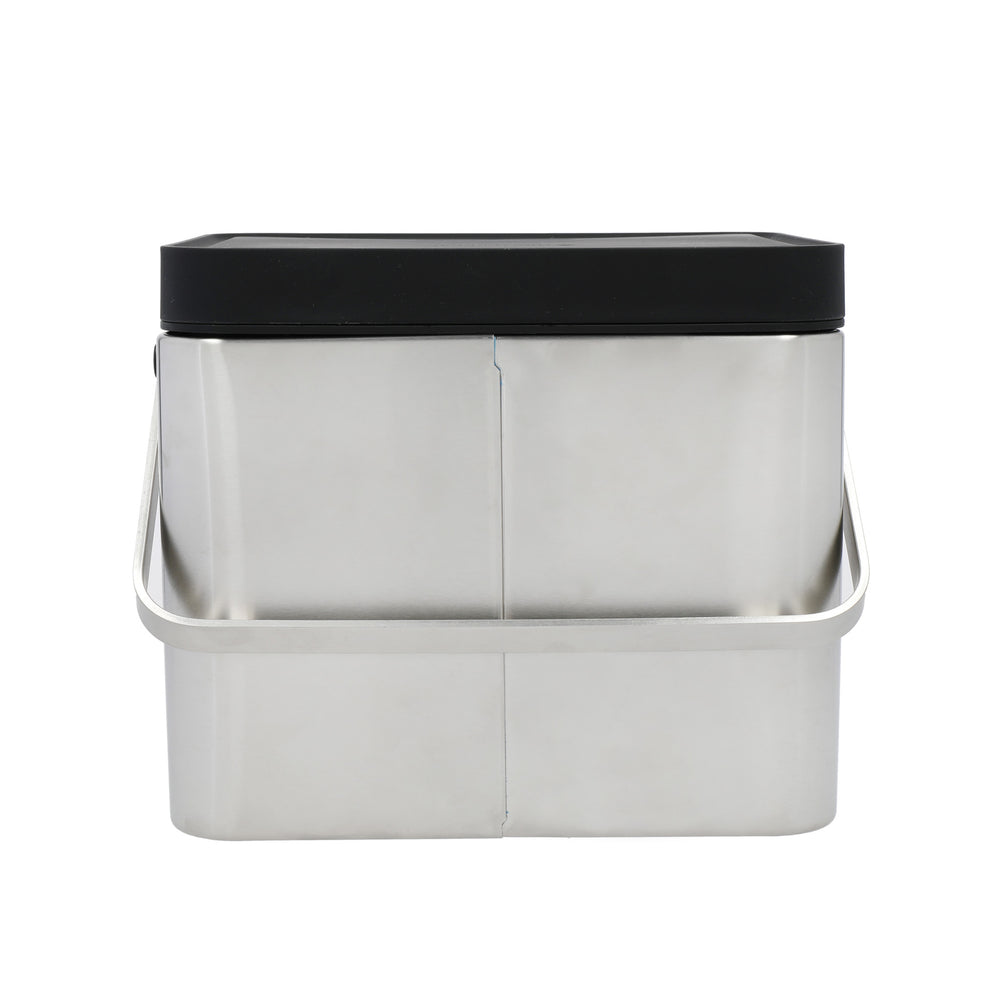 MasterClass Stainless Steel Compost Bin with Antimicrobial Lid