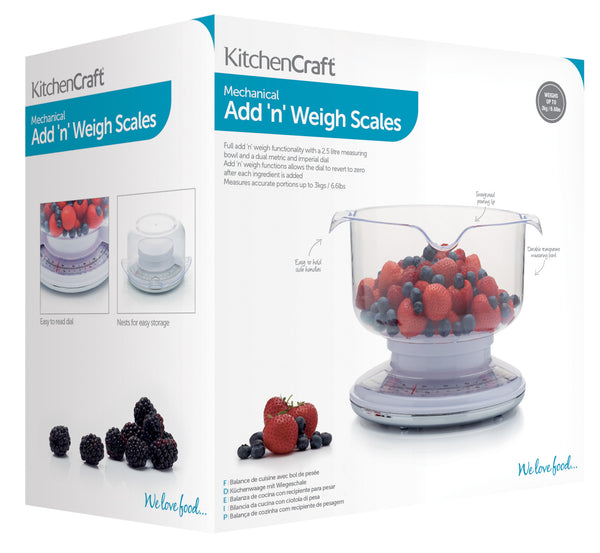 KitchenCraft Mechanical Add 'N' Weigh Scales 3Kg image 4