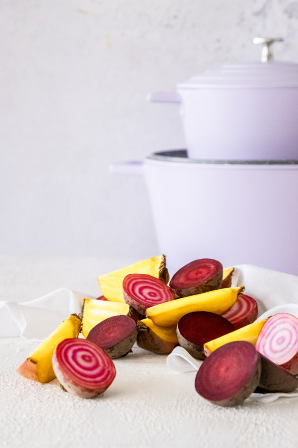 MasterClass Lavender Cast Aluminium Casserole Dish with Lid, 2.5L image 7