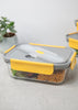 Built Stylist Glass 900ml Lunch Box with Cutlery