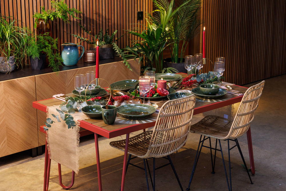 Mikasa Frayed Jute Table Runner, Natural, 230 x 33cm