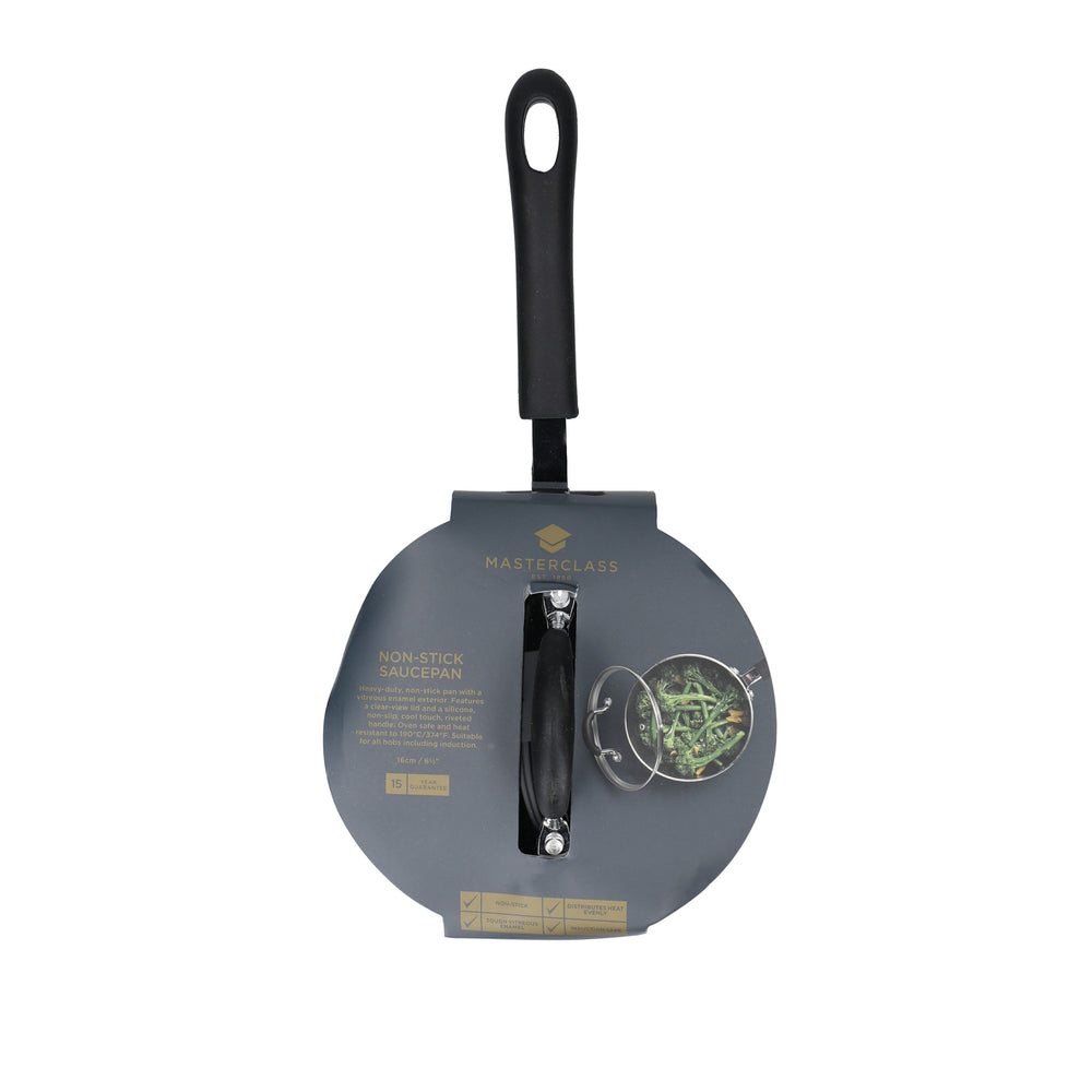 MasterClass Non-Stick Heavy Duty Saucepan, 16cm