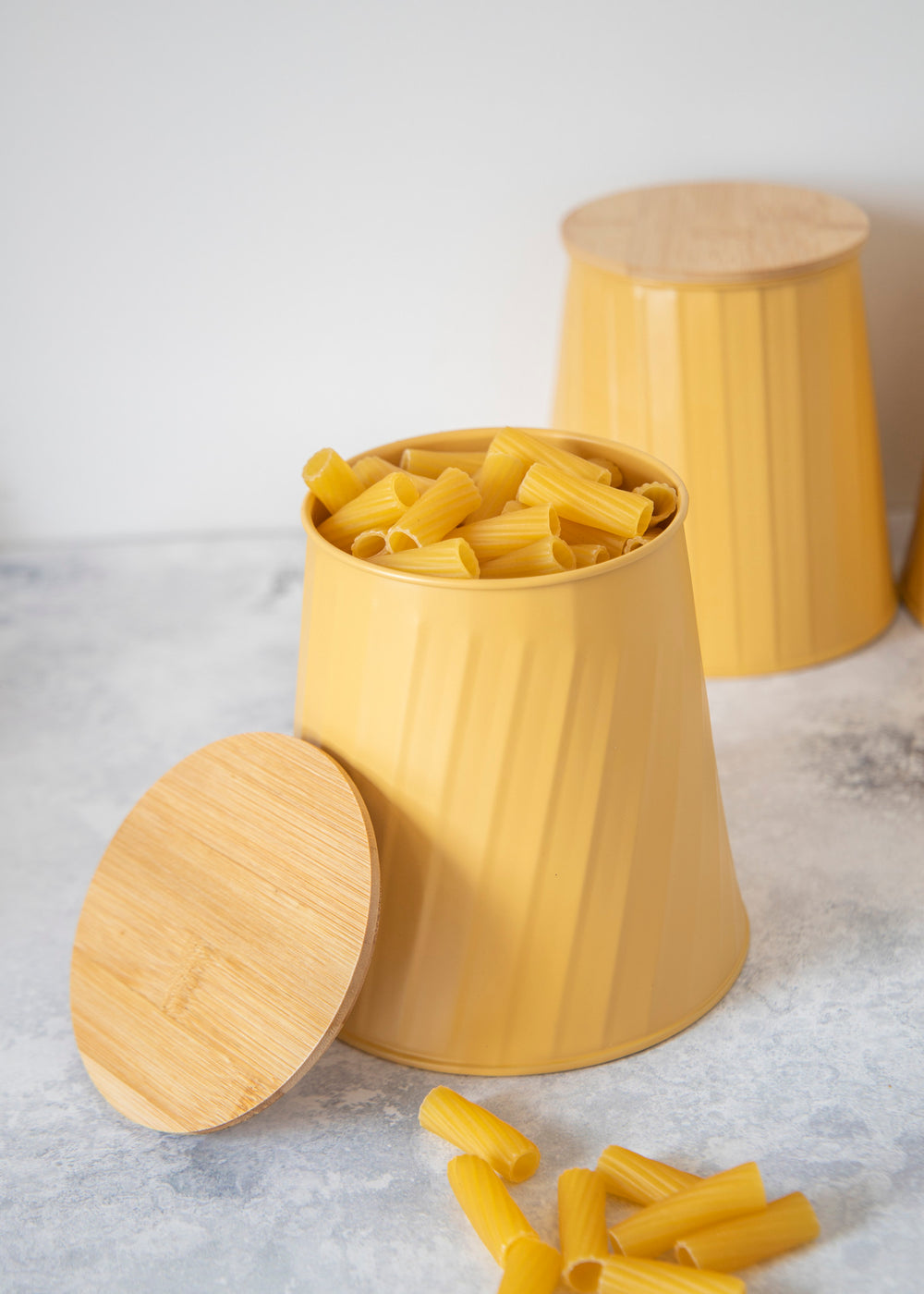 KitchenCraft Storage Canisters - 1.3 L, Yellow, Set of 3