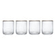 Mikasa Sorrento Ridged Crystal Tumbler Glasses, Set of 4, 400ml