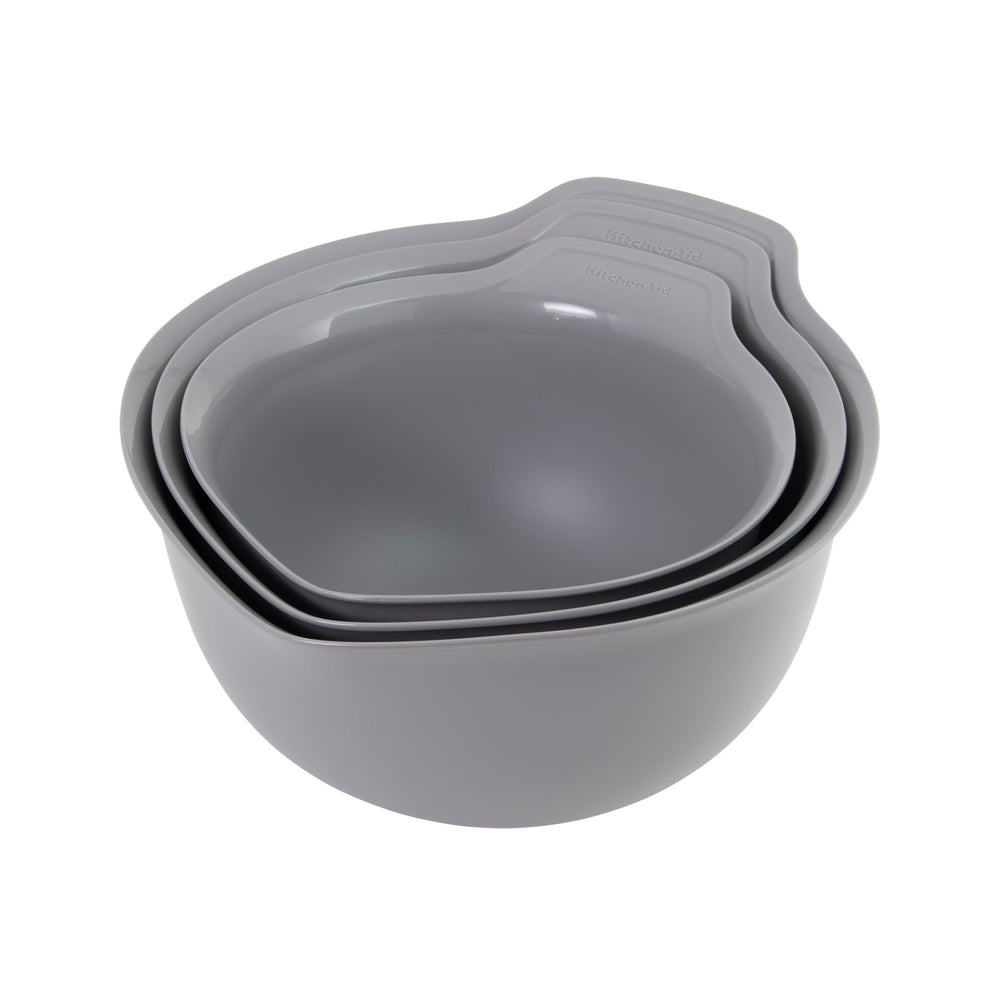 KitchenAid 3pc Nesting Mixing Bowl Set - Charcoal Grey