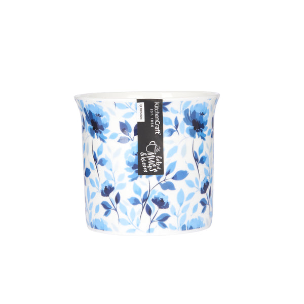 KitchenCraft Blue Rose Fluted Mug, 300ML image 4
