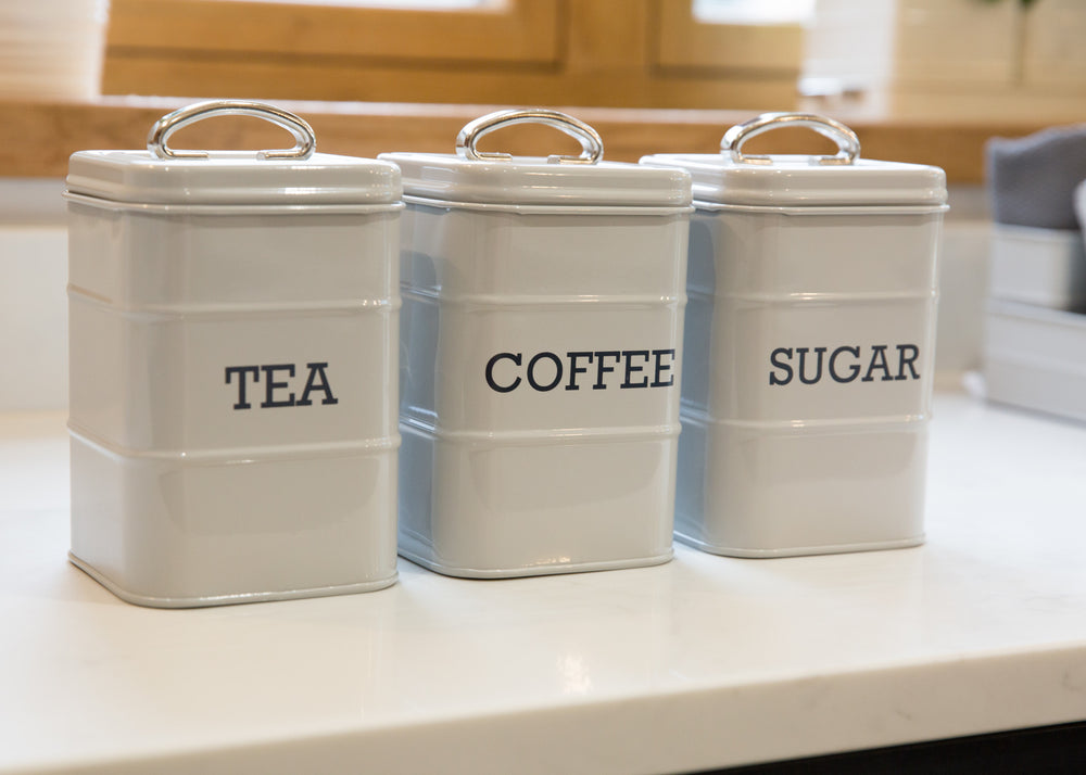 Living Nostalgia French Grey Sugar Tin