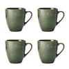 Mikasa Jardin Stoneware Mugs, Set of 4, 420ml, Green