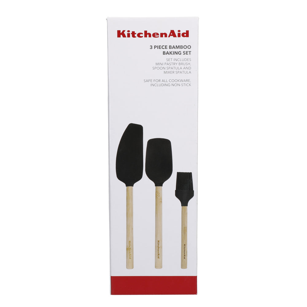 KitchenAid  3-Piece Bamboo Baking Set with Spoon
Spatula, Pastry Brush and Mixer Spatula