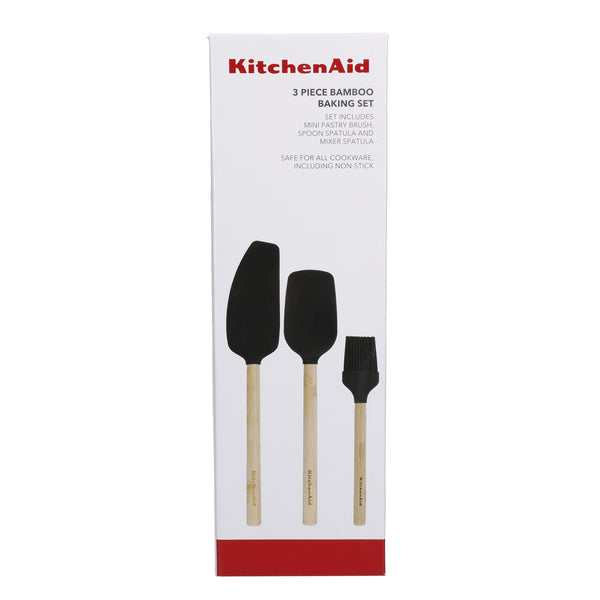 KitchenAid  3-Piece Bamboo Baking Set with Spoon
Spatula, Pastry Brush and Mixer Spatula image 3