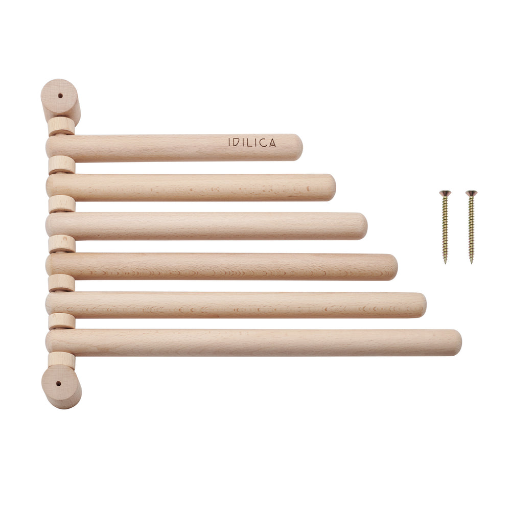 KitchenCraft Idilica Beechwood Wall Rack image 1