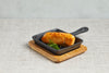 Artesà Cast Iron Mini Fry Pan with Board, 12.5cm