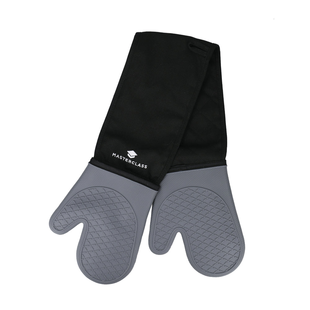 2pc Roasting Set with Non-Stick Large Roasting Tin & Rack and Stain-Resistant Silicone Double Oven Gloves