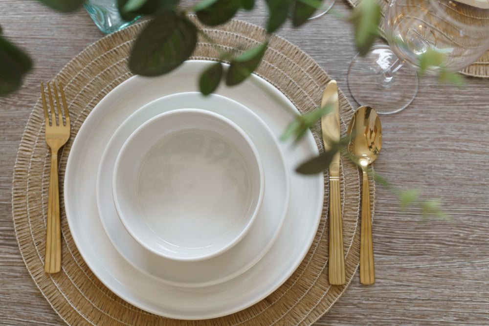 Mikasa Camberlie Porcelain 12-Piece White Dinner Set