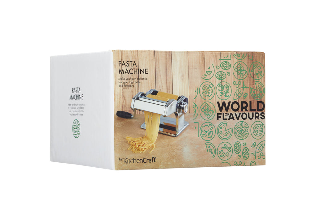 KitchenCraft World of Flavours Italian Deluxe Double Cutter Pasta Machine