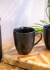 Mikasa Jardin Midnight Stoneware Mugs, Set of 4, 420ml, Black image 5