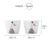 Mikasa Tipperleyhill Porcelain Duck Egg Cups Set of 2, Dia 5 x Height 4CM