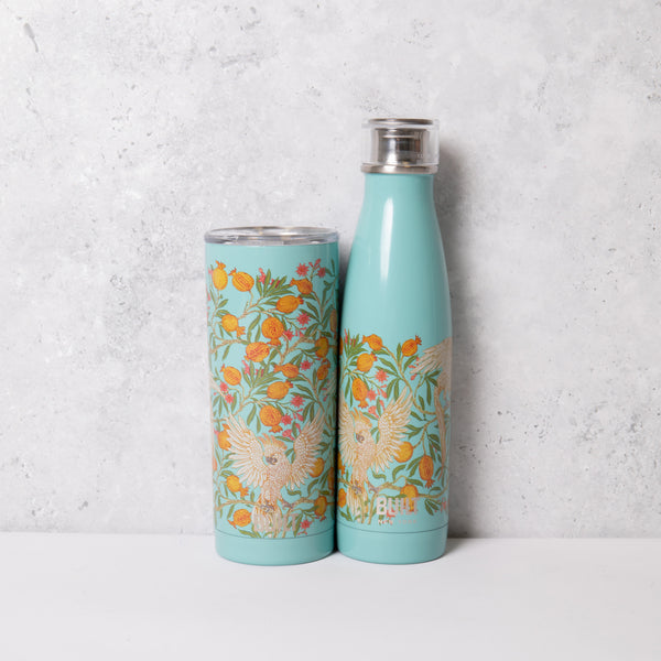 BUILT V&A Set with 500 ml Water Bottle and 590 ml Travel Mug - Cockatoo image 2