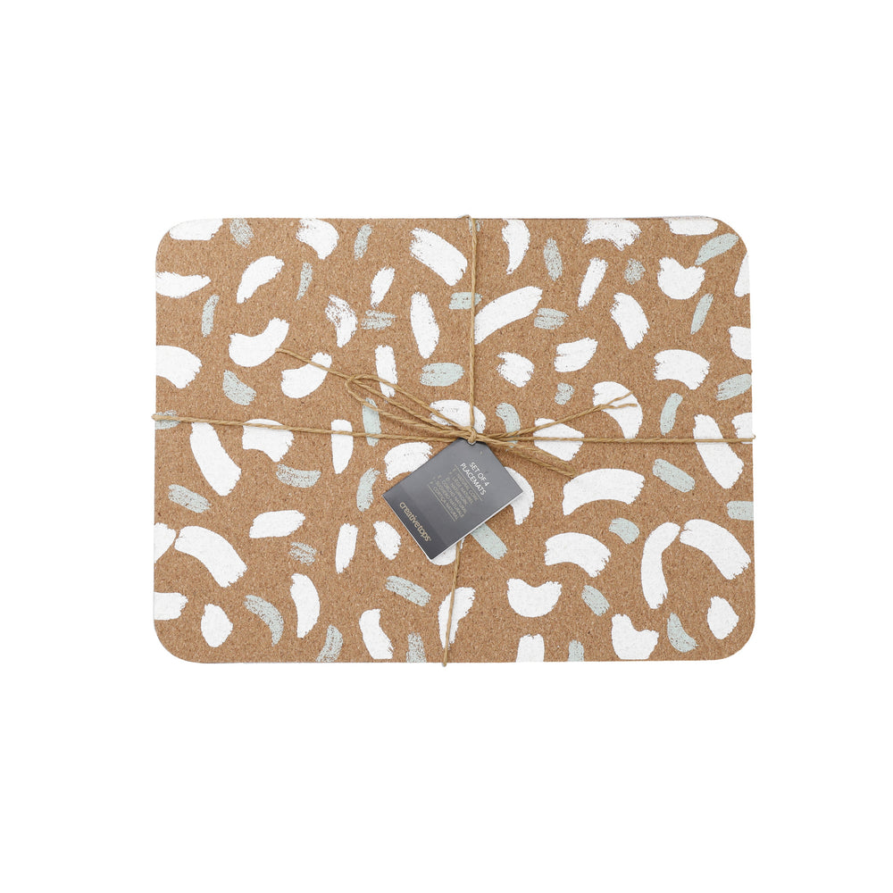 Creative Tops Printed Cork Placemats, Set of 4, Terrazzo Design, 29 x 21.5 cm