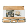 Industrial Kitchen Metal / Wooden Cookbook Stand & Tablet Holder